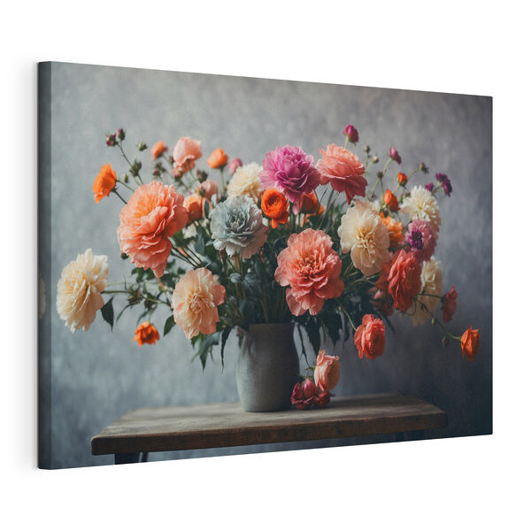 Vase of flowers on a table Vase of flowers on a table