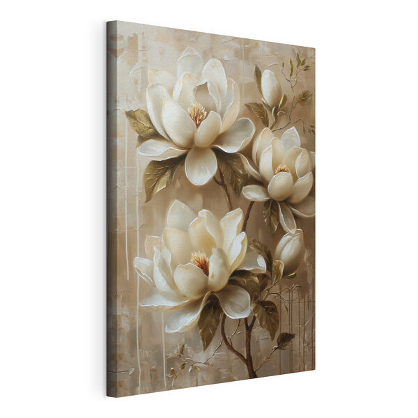 Painting of white flowers Painting of white flowers