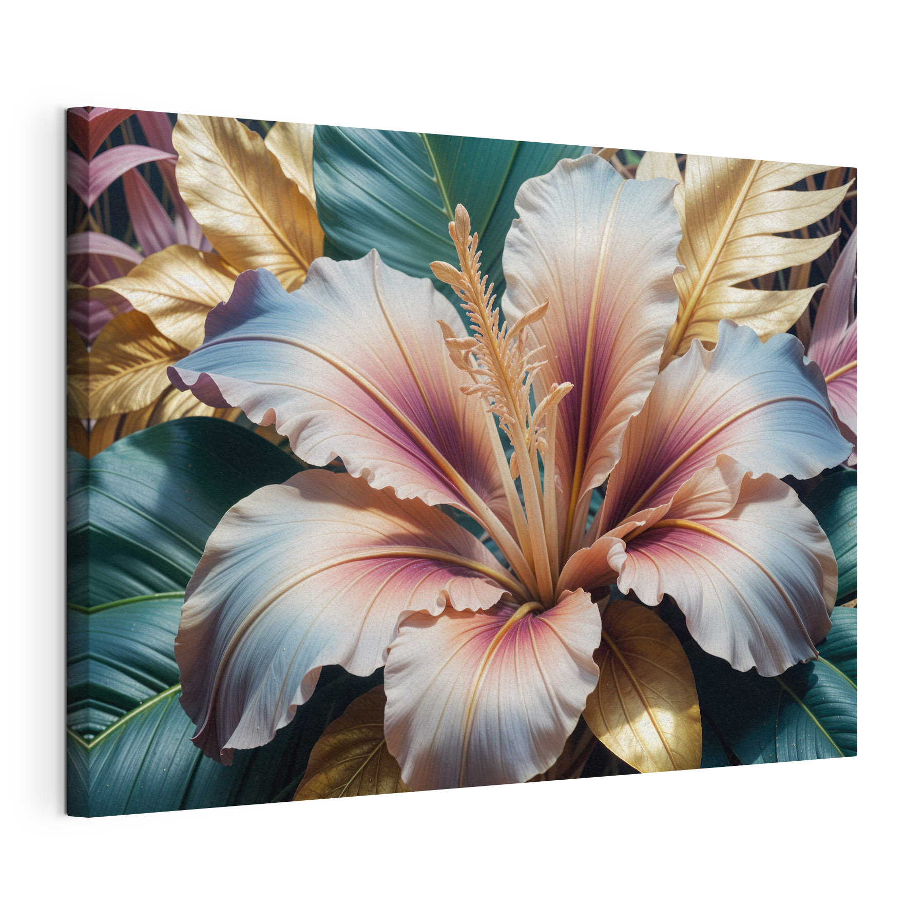 Vibrant foliage in soft colors