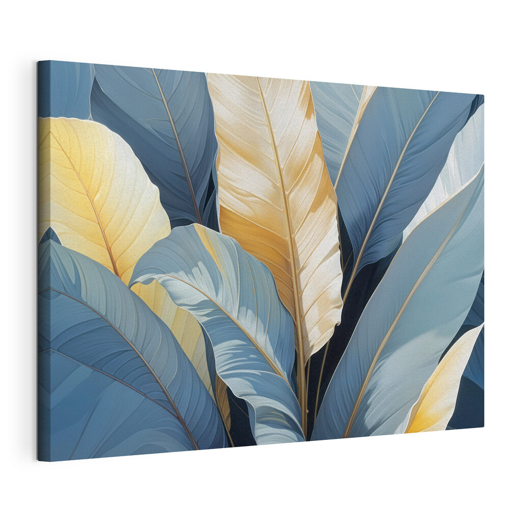 Elegant leaves in soothing colors