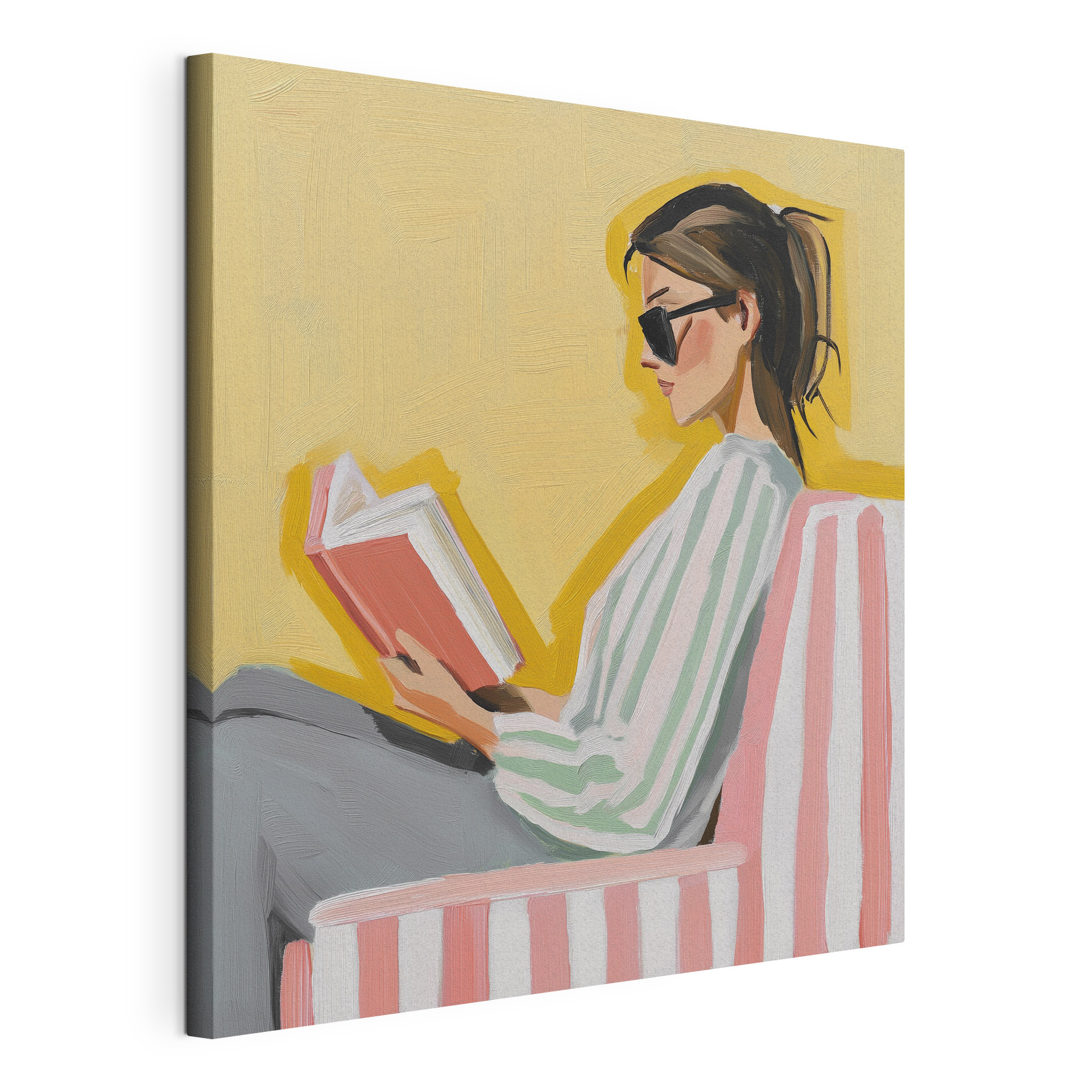 Woman reading a book