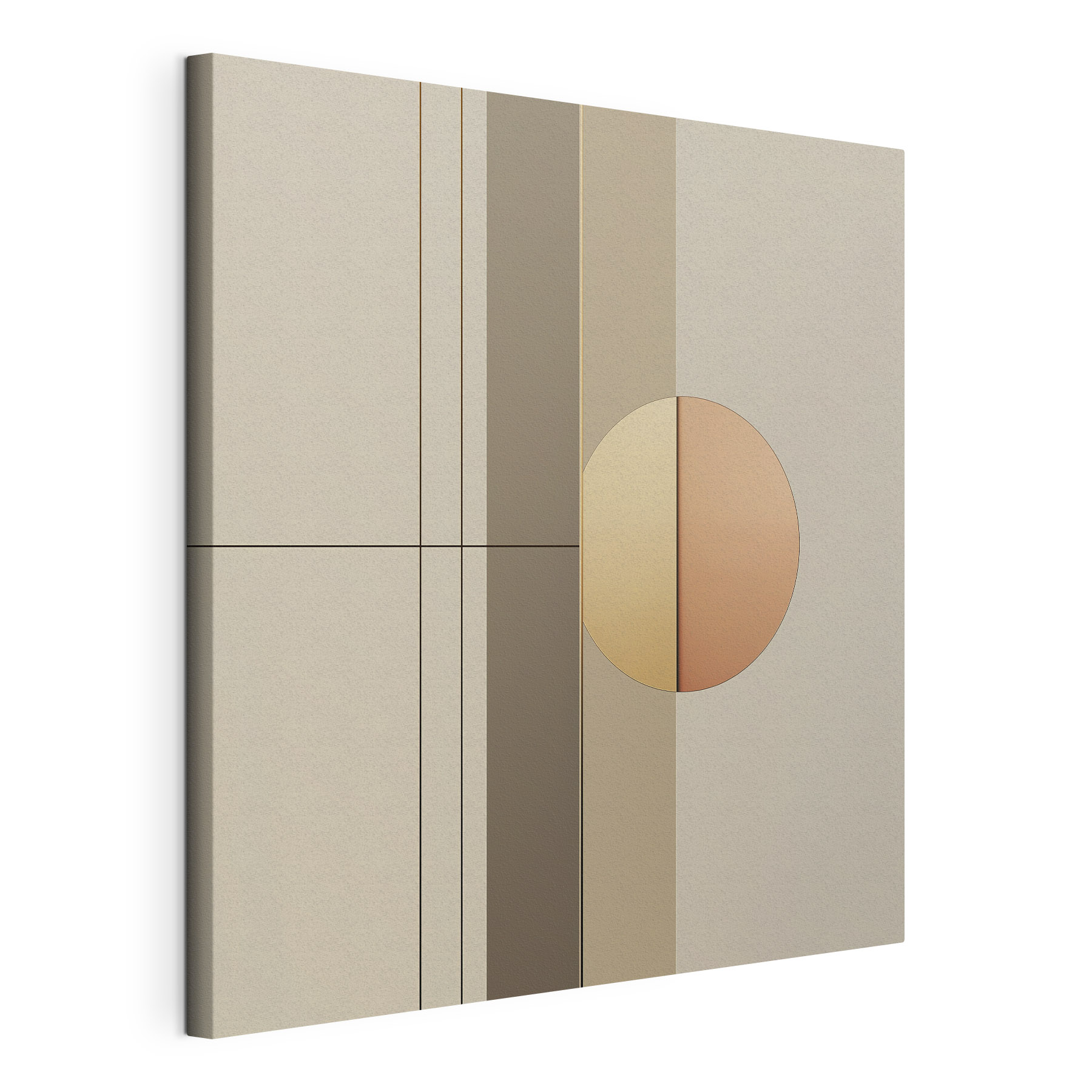 Geometric shapes in soft hues