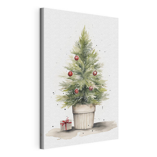 Watercolor of a christmas tree