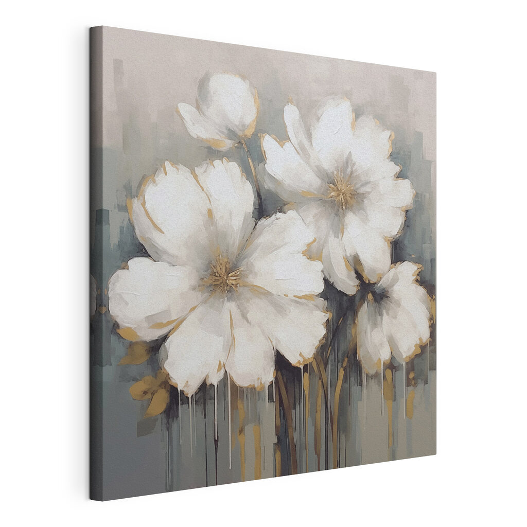 Painting of white flowers