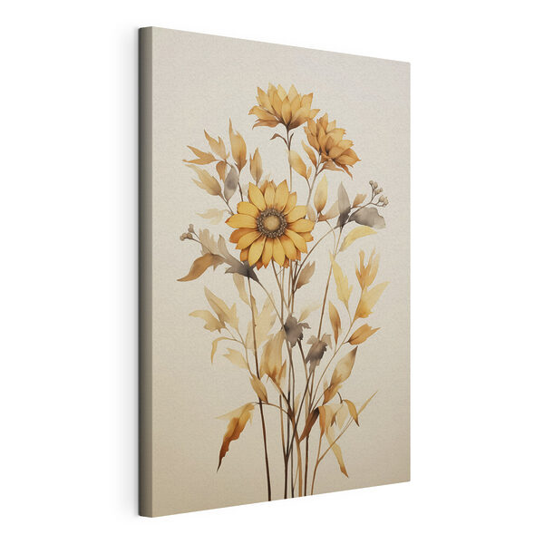 Painting of a sunflower