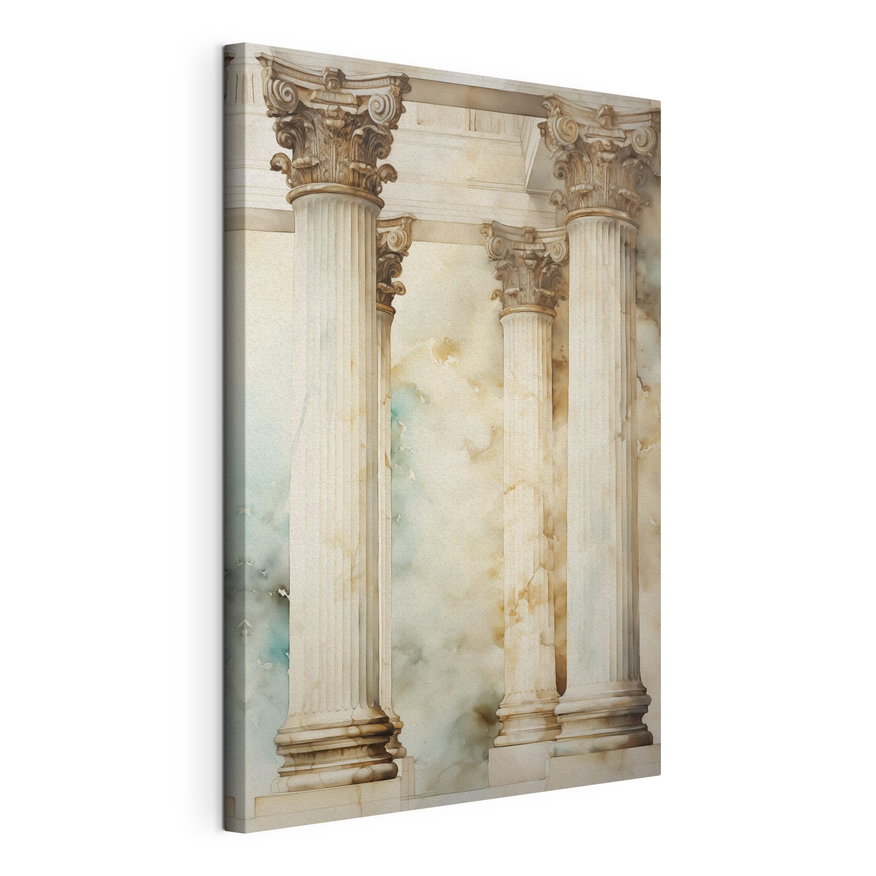 Group of white pillars
