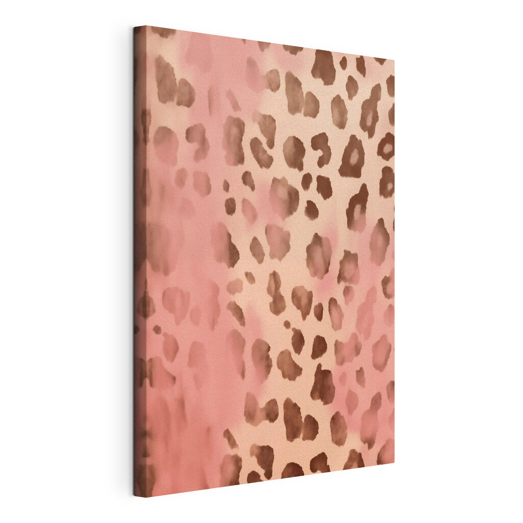 Pink and brown spotted animal skin
