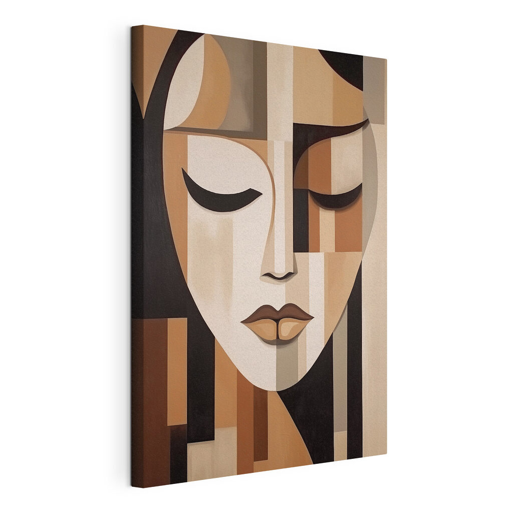 Painting of a woman's face