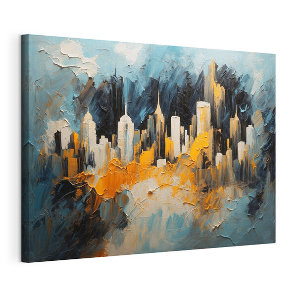 Painting of a city