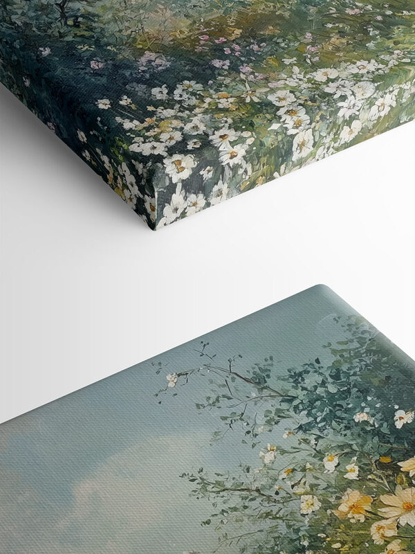 Painting of flowers and trees Painting of flowers and trees