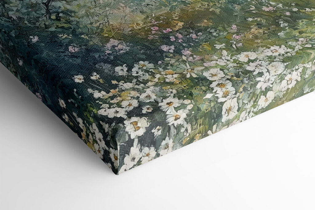 Painting of flowers and trees Painting of flowers and trees