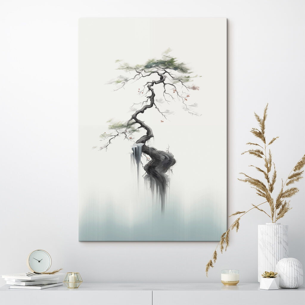 Tree with a waterfall
