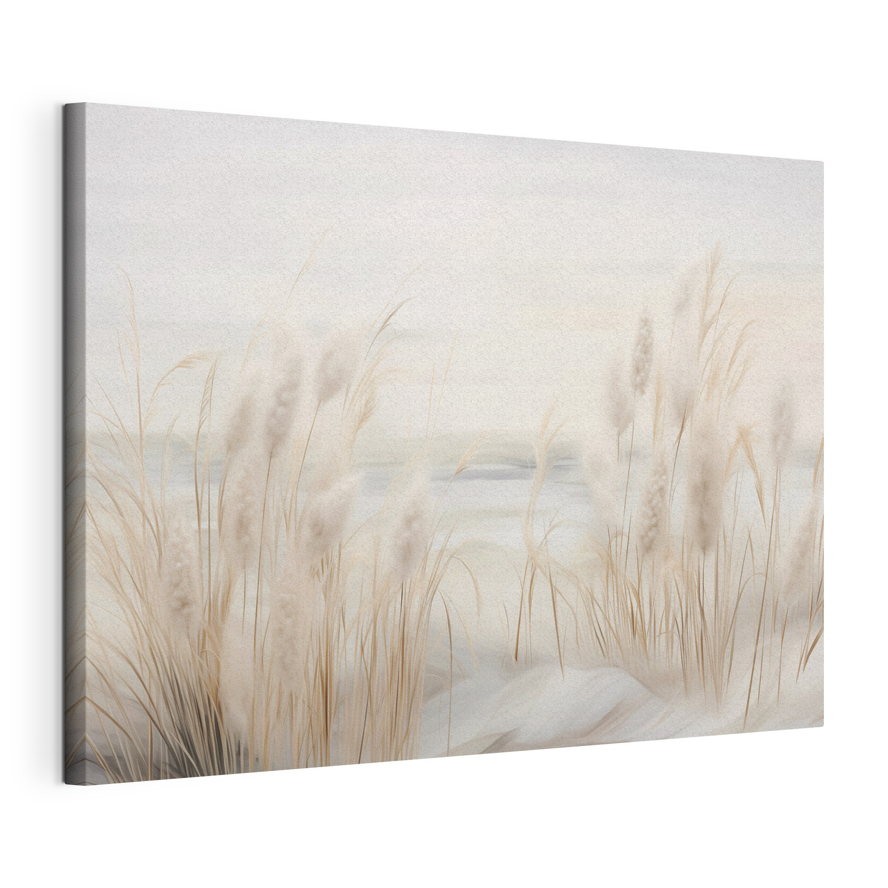 - Serene landscape with soft grasses - Serene landscape with soft grasses