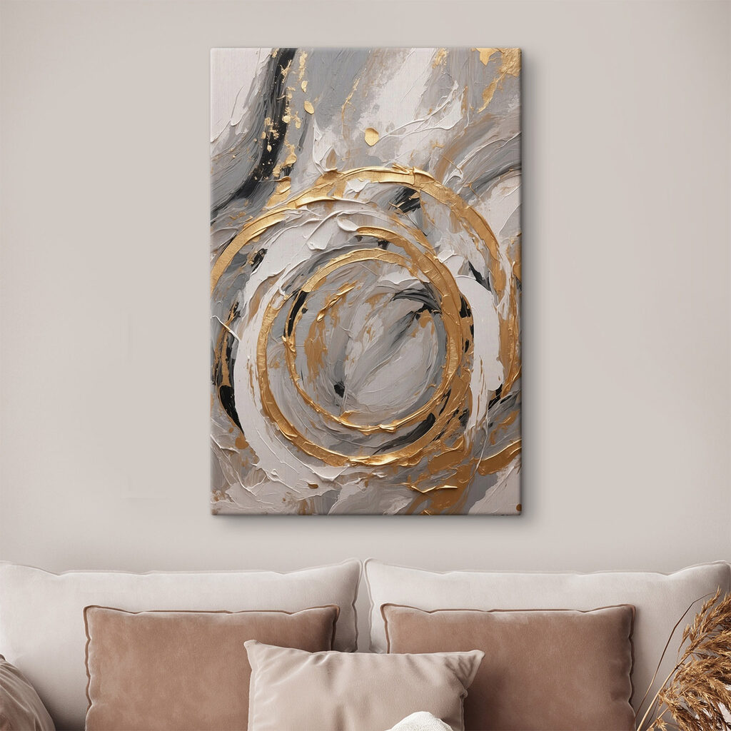 Painting of swirls and swirls