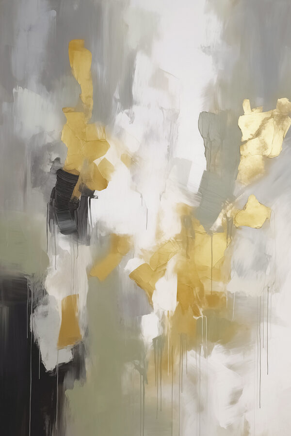 Abstract expression of contrasting hues