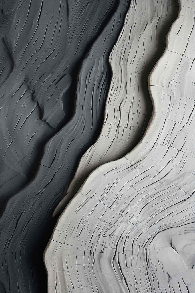 Graceful lines of earthy tones