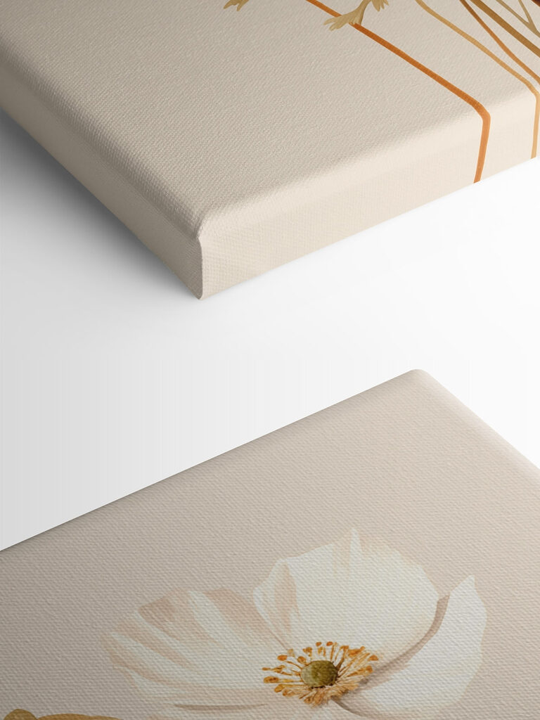 Delicate blooms in soft colors