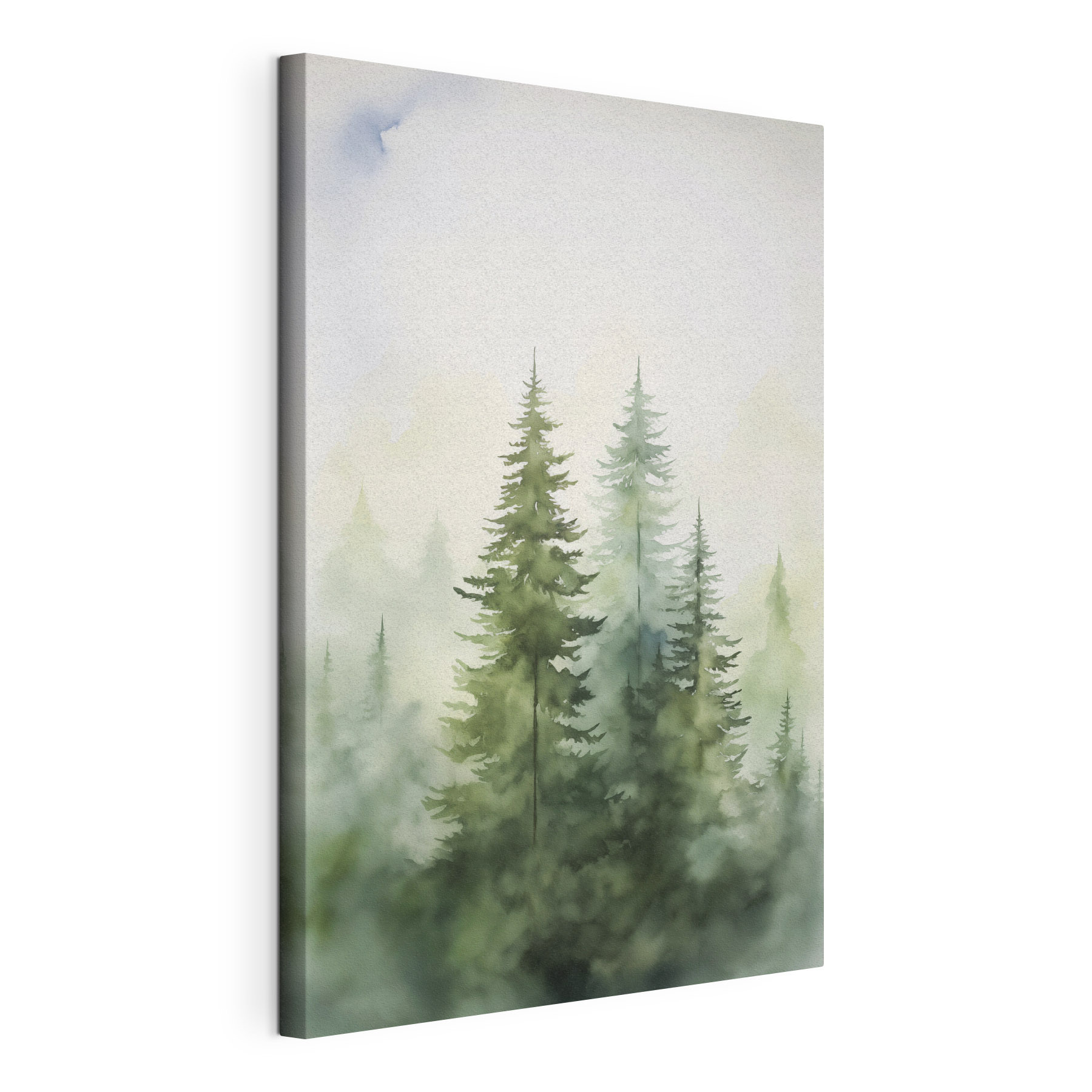 Group of trees in fog