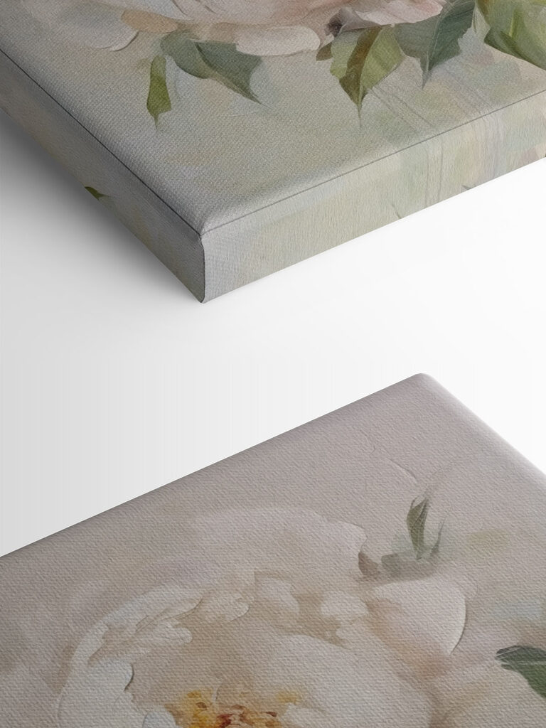 Painting of white flowers