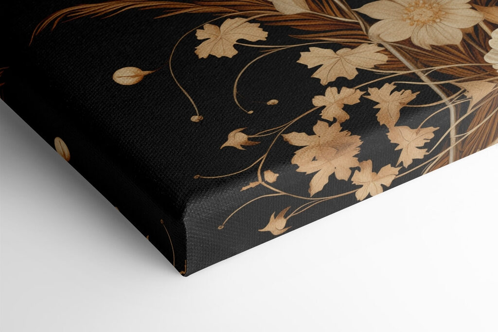 Elegant flowers on a dark background