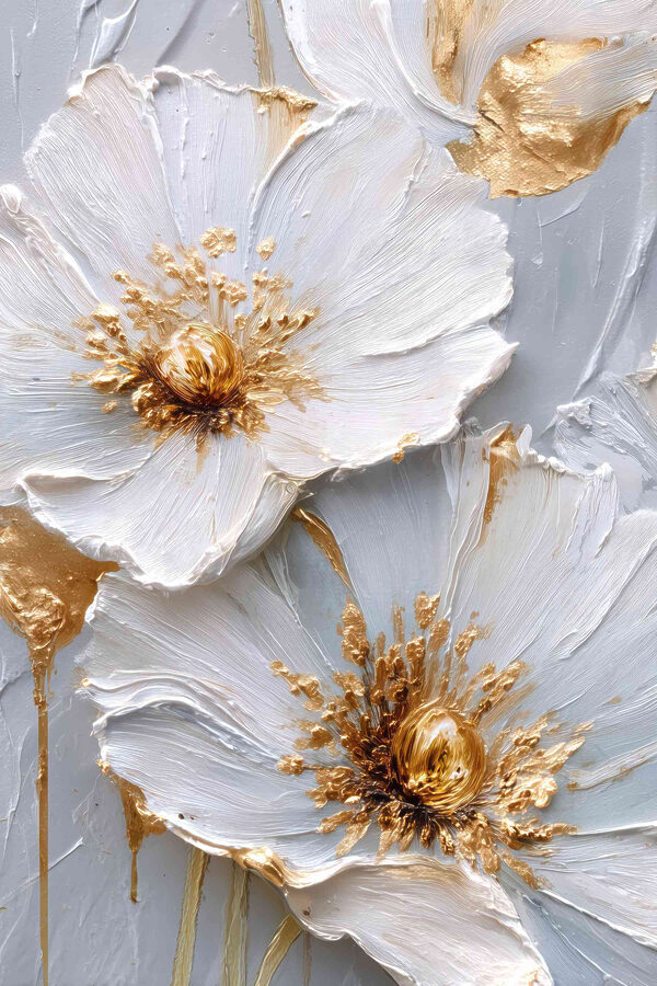 - Elegant blooms in soft colors