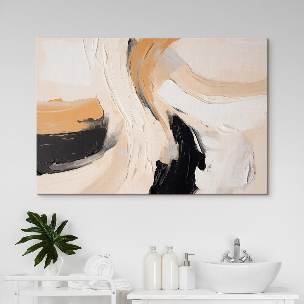 Abstract blend of warm hues