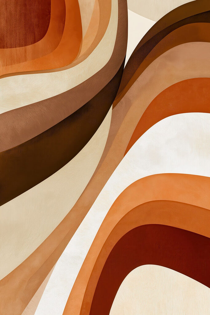 Warm Earthy Tones in Abstract Design Warm Earthy Tones in Abstract Design