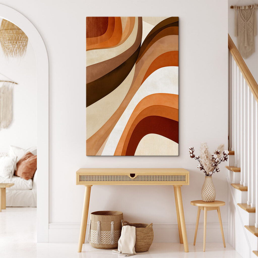 Warm Earthy Tones in Abstract Design Warm Earthy Tones in Abstract Design