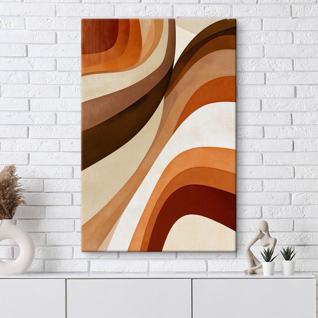 Warm Earthy Tones in Abstract Design Warm Earthy Tones in Abstract Design