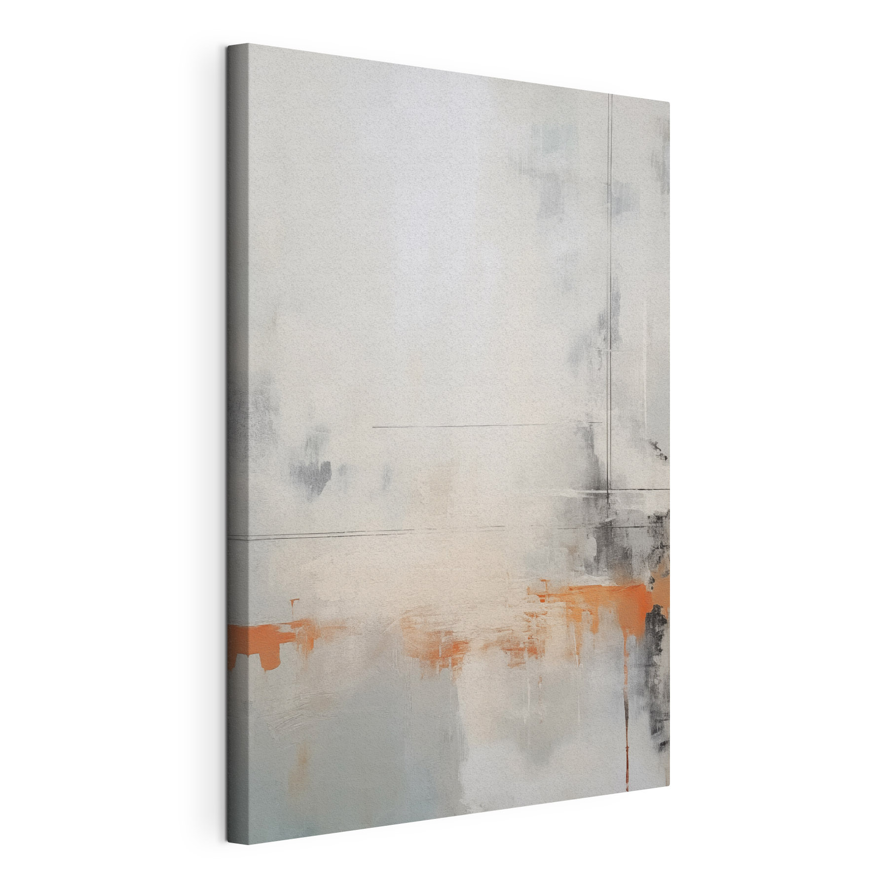 White and orange painting White and orange painting