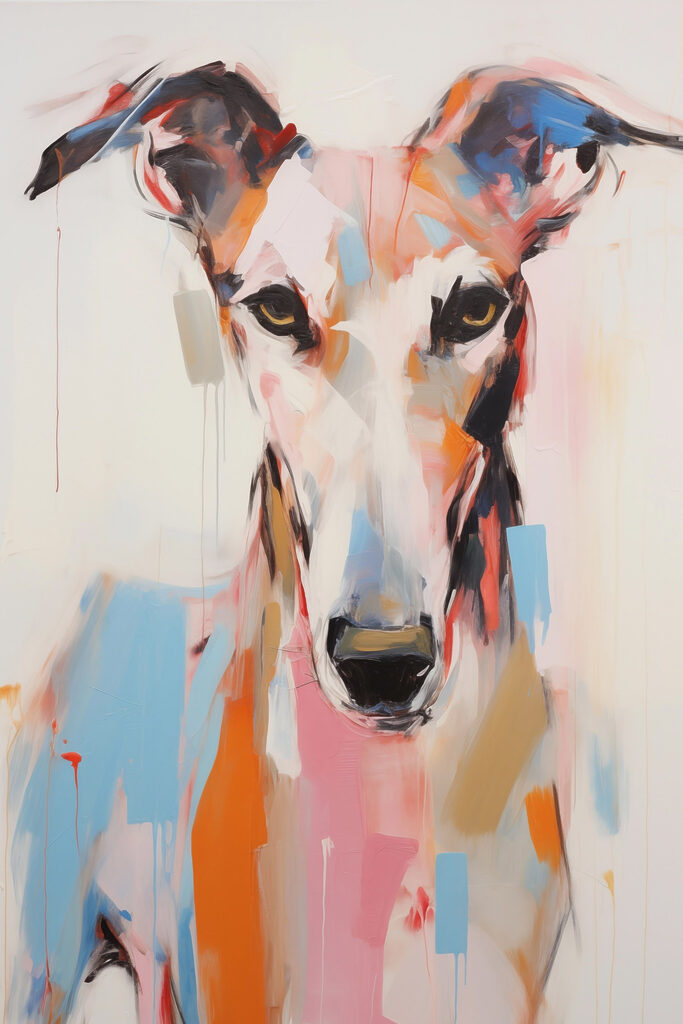 Painting of a dog