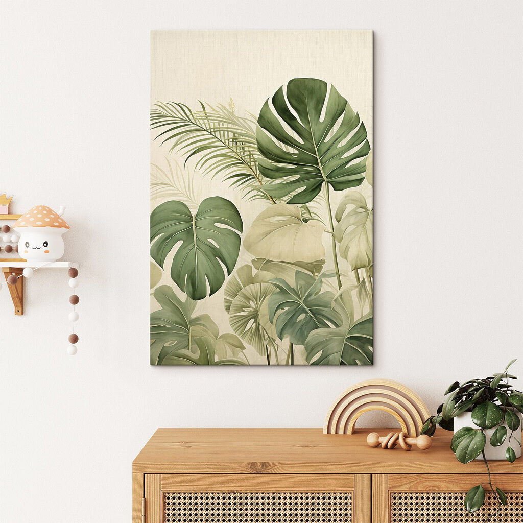 Lush greenery against a soft backdrop Lush greenery against a soft backdrop