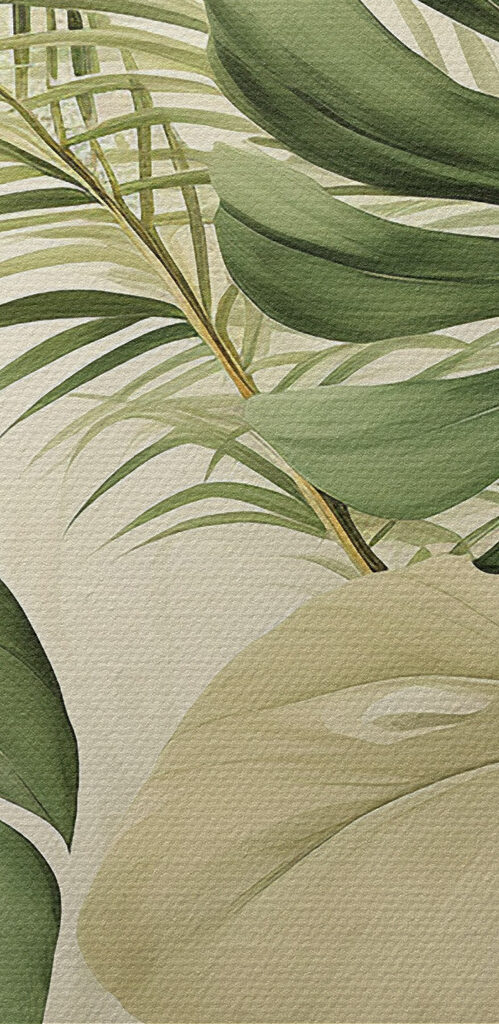 Lush greenery against a soft backdrop Lush greenery against a soft backdrop