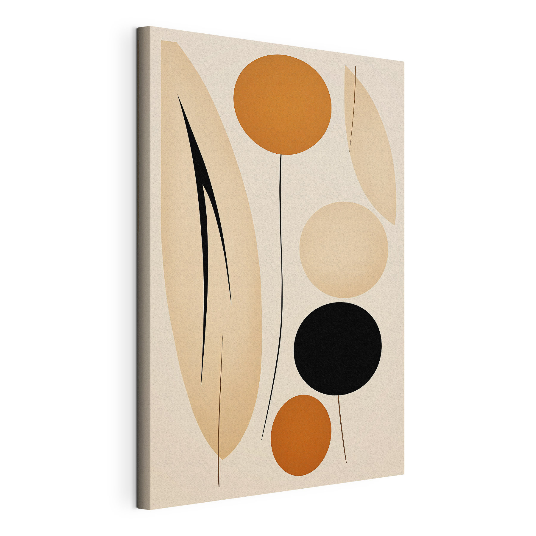 Playful shapes in warm tones Playful shapes in warm tones