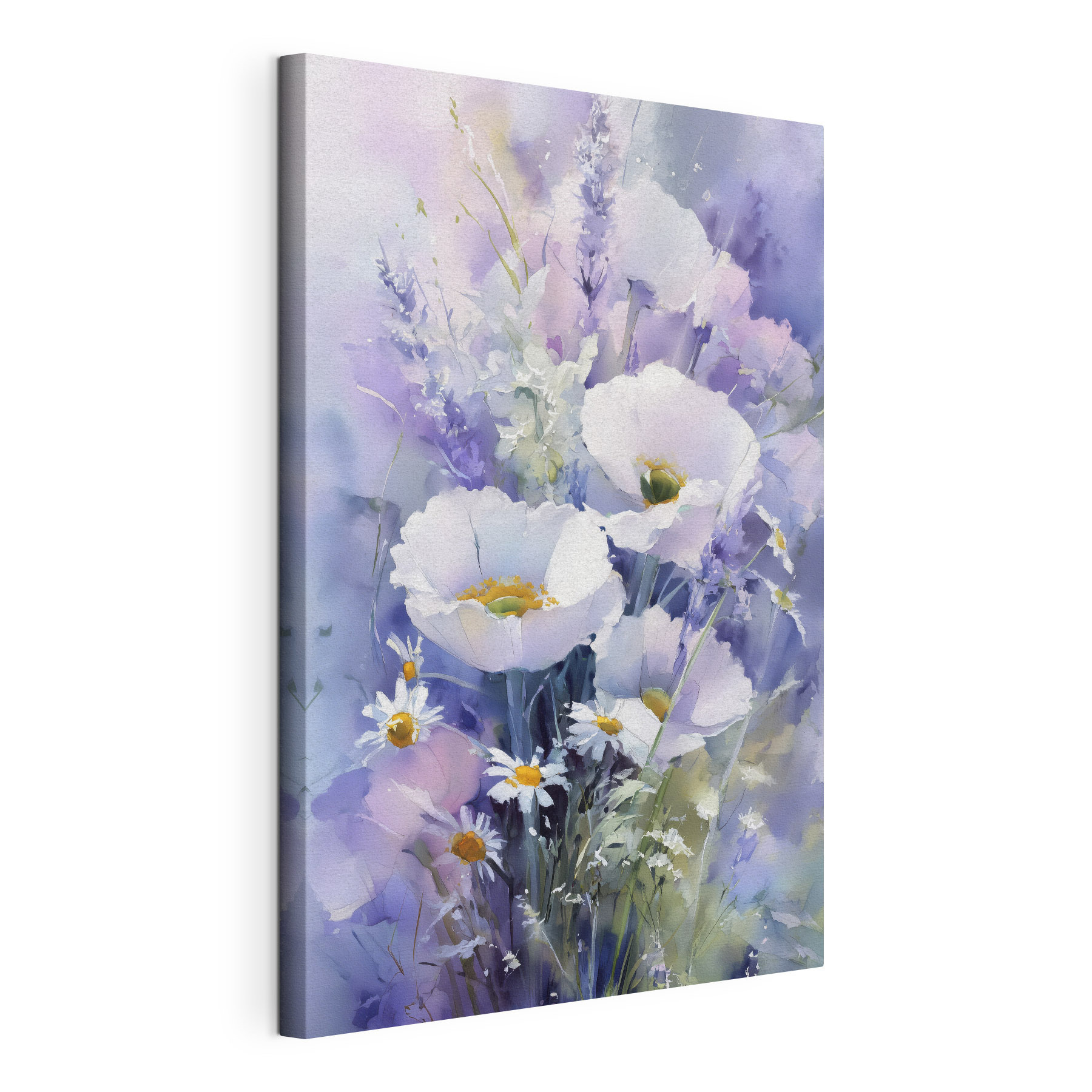 Painting of white flowers