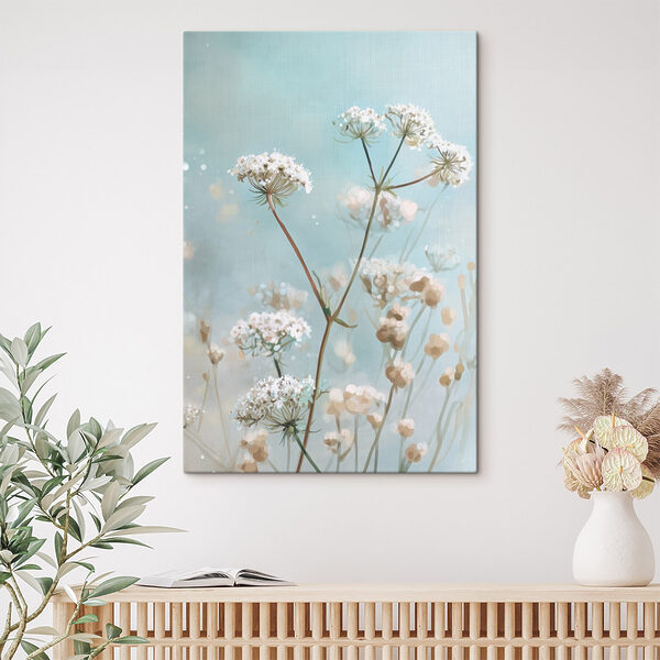 Delicate blooms against a soft backdrop