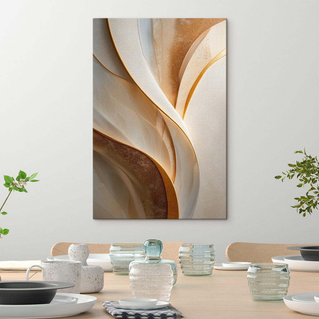 Flowing patterns of soft, muted tones Flowing patterns of soft, muted tones