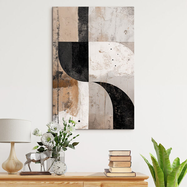 Black and white art piece