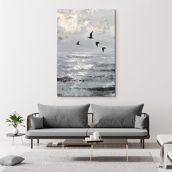Birds flying birds over water