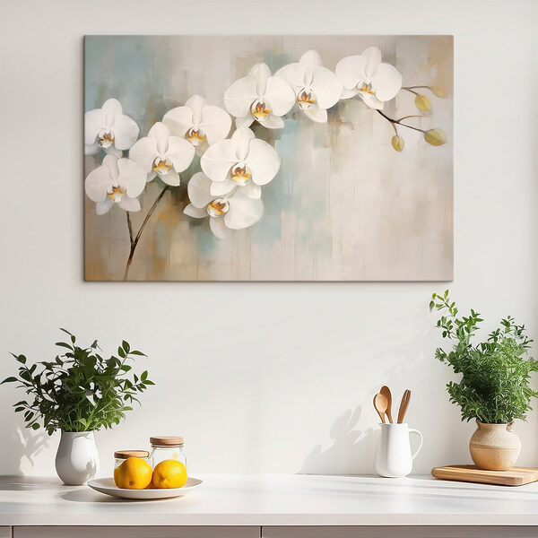 Painting of white flowers