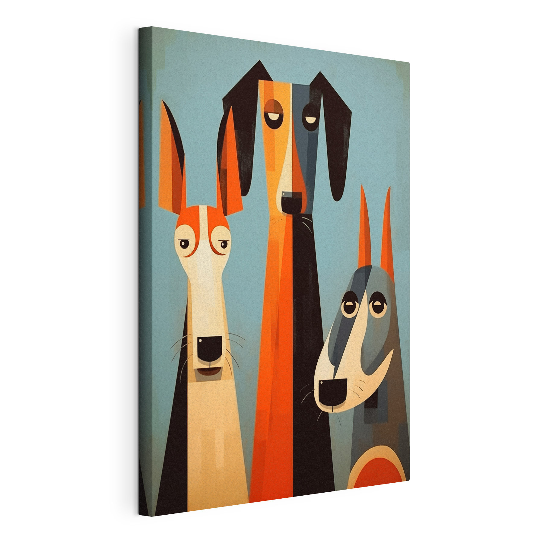 Group of dogs with different colors Group of dogs with different colors