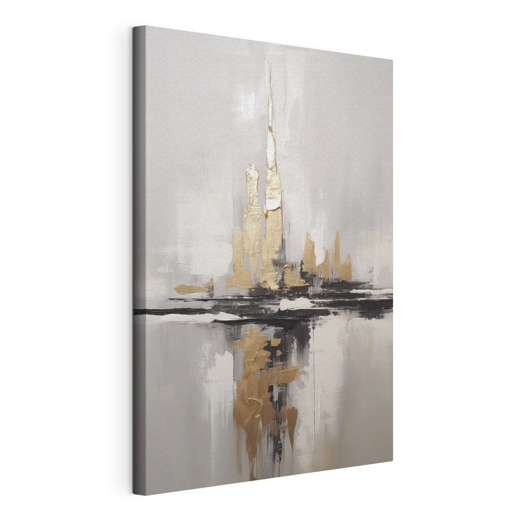 Painting of a city skyline