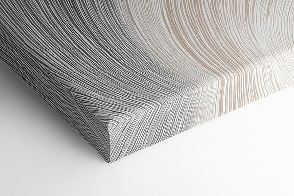 Fluid lines in soft, muted tones