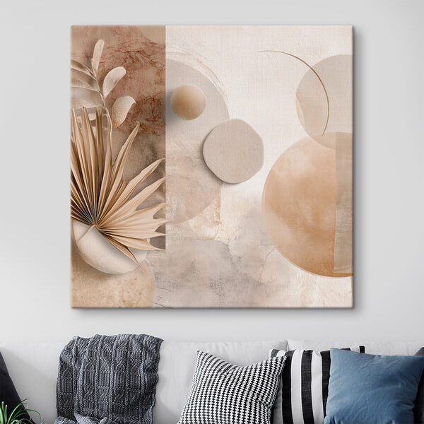 Serene abstract composition in soft tones