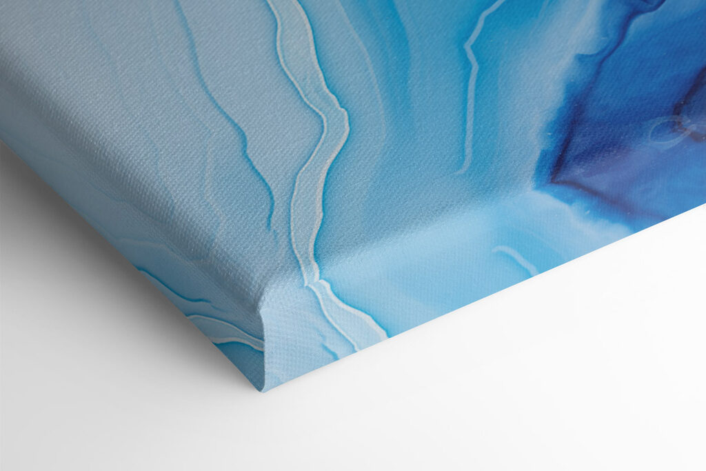 Fluid waves of calming blue tones Fluid waves of calming blue tones
