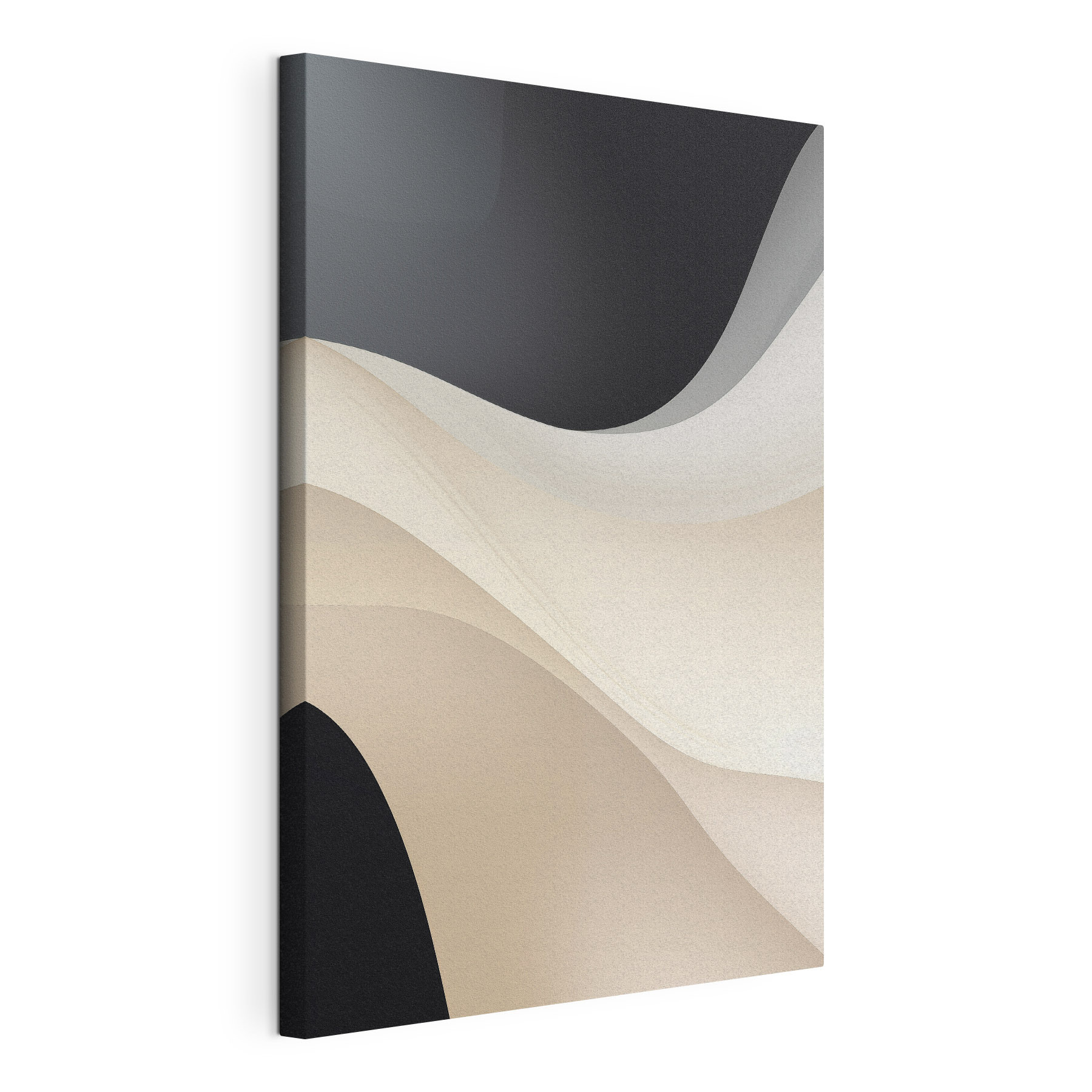 Black and white wavy lines