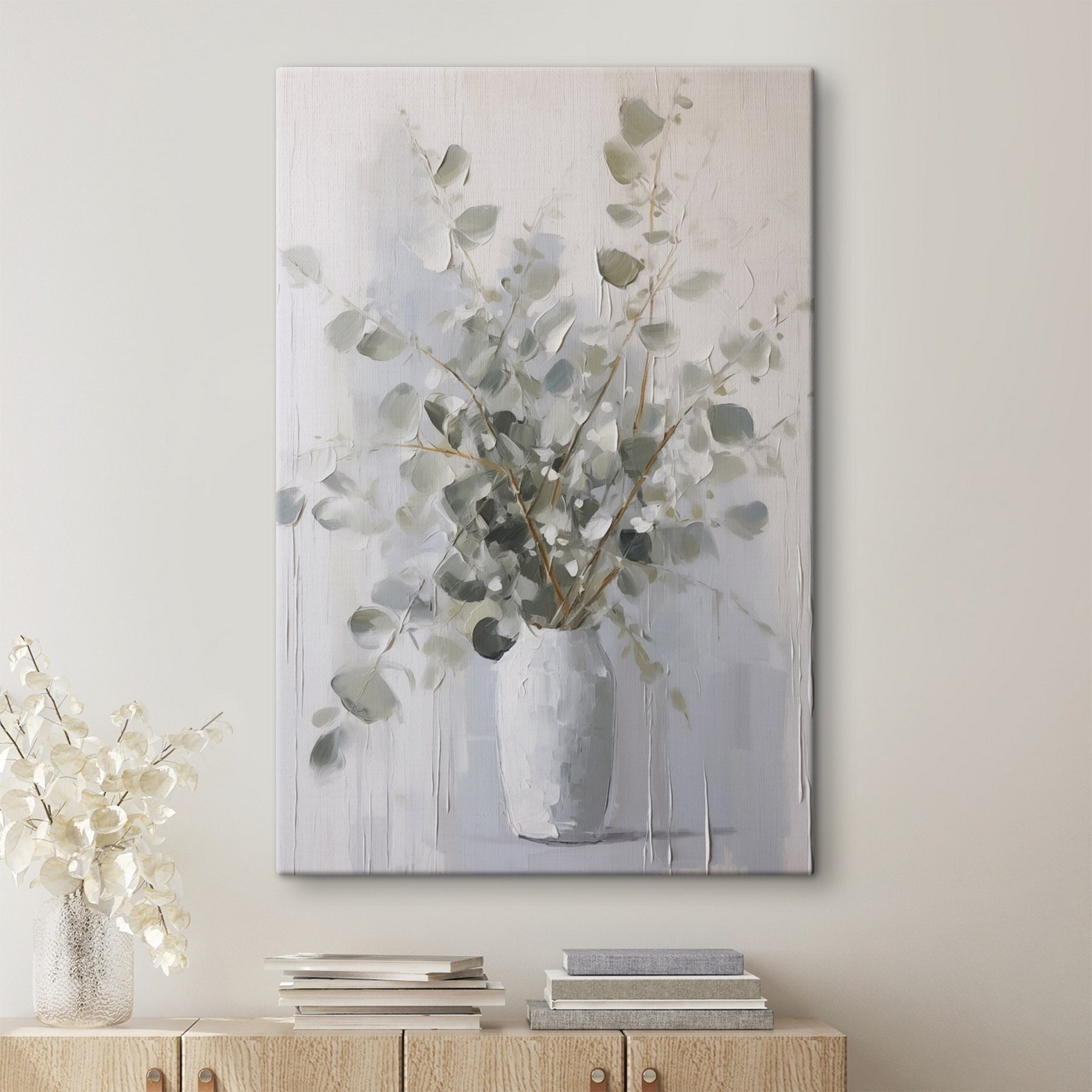 Painting of a plant in a vase