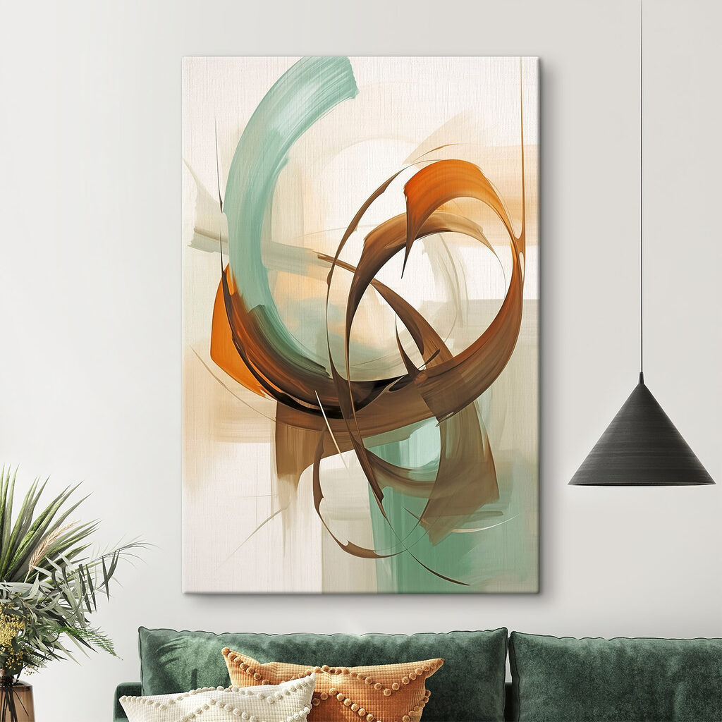 Painting of a swirly circle Painting of a swirly circle