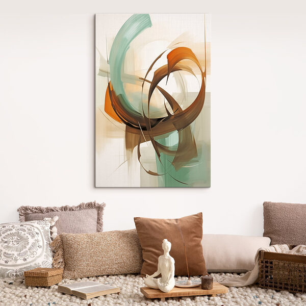 Painting of a swirly circle Painting of a swirly circle
