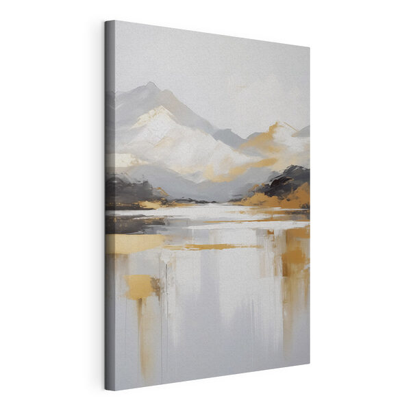 Painting of a mountain range